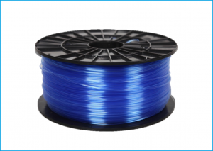 Filament PM tiskový materiál PETG transparentní modrá 1,75mm - 3D filament transparent blue (1)