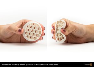 Tisková struna Fillamentum FLEXFILL 98A bílá 1,75mm - 3D filament FLEXFILL 98A traffic white (3)